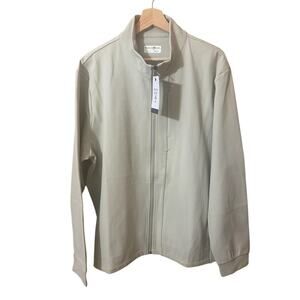 Original Penguin Neutral Beige Sport Lightweight Full Zip Jacket Size Large‎ NWT